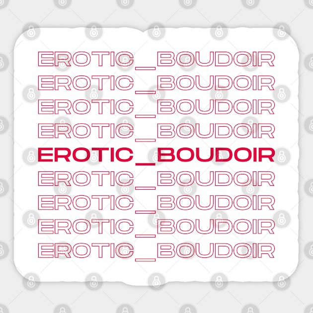 EBx9 red Sticker by Erotic_Boudoir